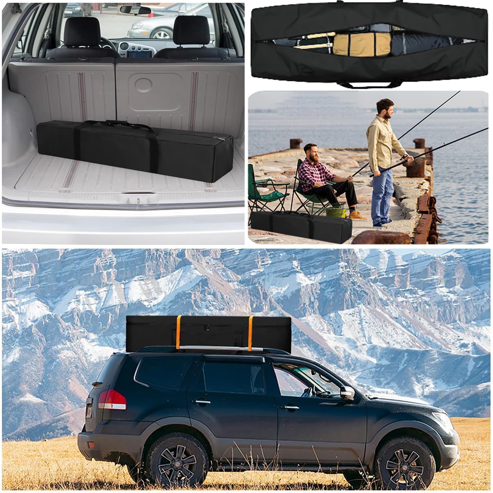 Tragbare Zeltstangentasche 100/120/150cm, wasserdichte Zeltstangen Tasche Gestängetasche Transporttasche Tragetasche, Camping Aufbewahrungstasche für Wohnwagen, Markisenrahmen