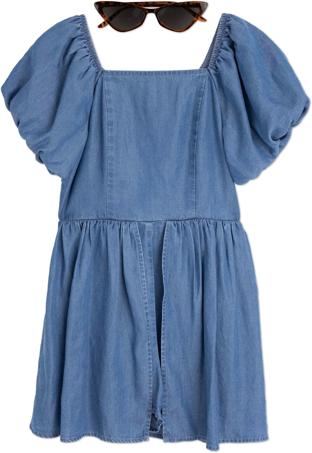 Speechless Girls' Puff Sleeve Skirted Romper