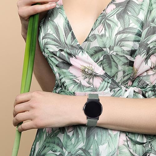 Vista 32 de Paquete de 5 correas elásticas de nailon compatibles con Google Pixel Watch 3 de 1.614 pulgadas/Google Pixel 2/Google Pixel Watch para mujeres