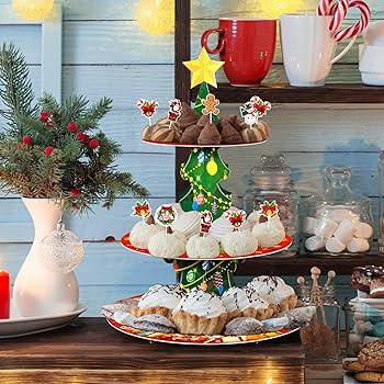 クリスマス　ケーキスタンド Amazon.co.jp: クリスマスカップケーキスタンド 3段 クリスマス