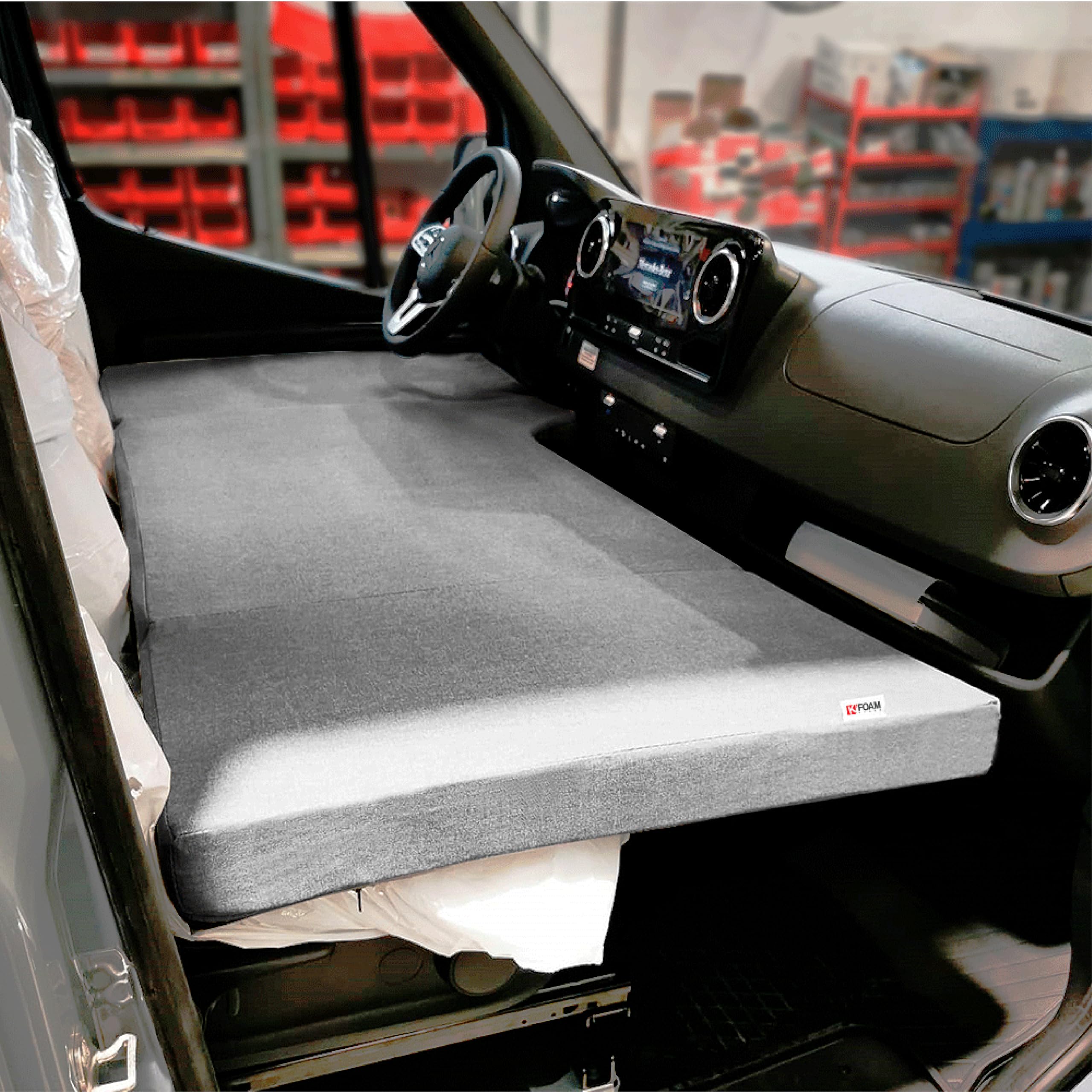 Matelas Siège Avant Pour Mercedes Sprinter Camping-Car (2020-2022) - Lit Pliable Enfants/Animaux