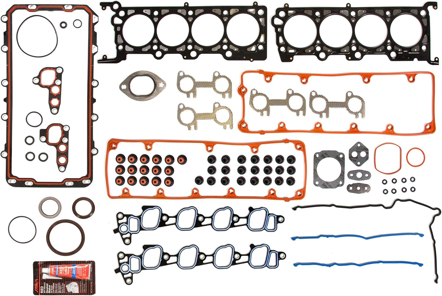 MA-4216920873 Full Gasket Set Compatible With/For Ford Mercury V8 4.6L Vin W, X SOHC 16V