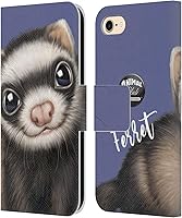 Vista 133 de Head Case Designs Funda de piel con licencia oficial de Animal Club International Bat Faces compatible con Apple iPhone 7 Plus/iPhone 8 Plus