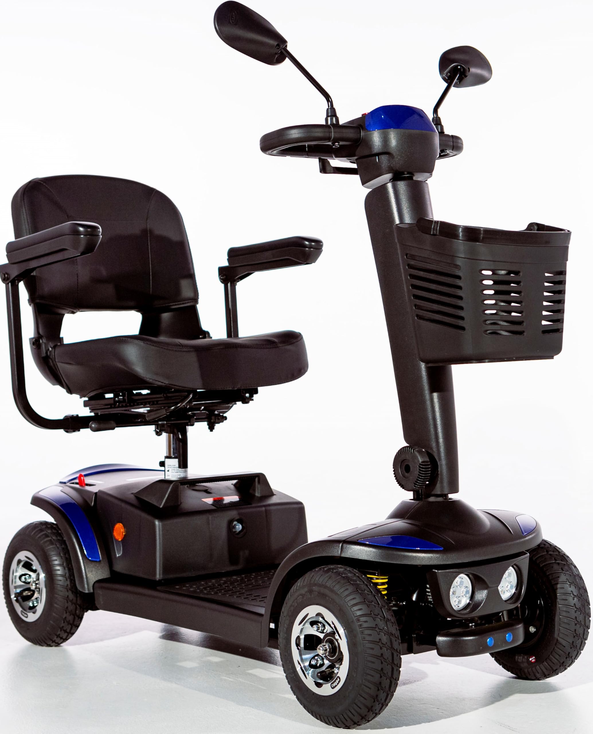 Scooter electrico discapacitado MedicalPro R300, scooter eléctrico minusválido R300 (Azul ruedas neumáticas)