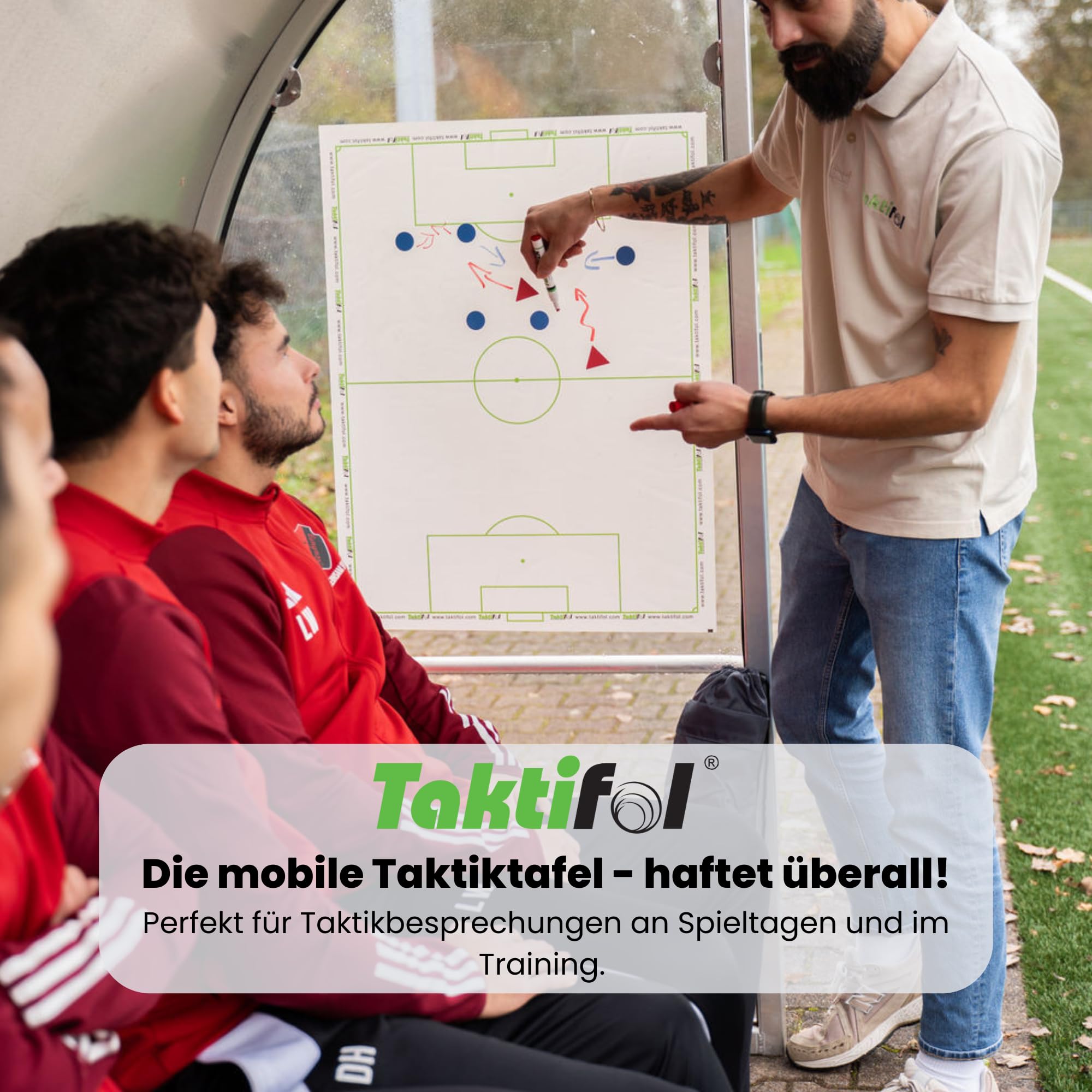 Feuilles Tactiques Football – Rouleau de 25 Feuilles 60 × 80 cm – électrostatiques, effaçables, réutilisables