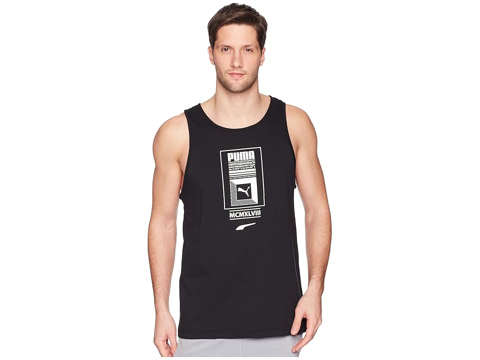 

PUMA Logo Tower Tank Top (PUMA Black) Men's Sleeveless