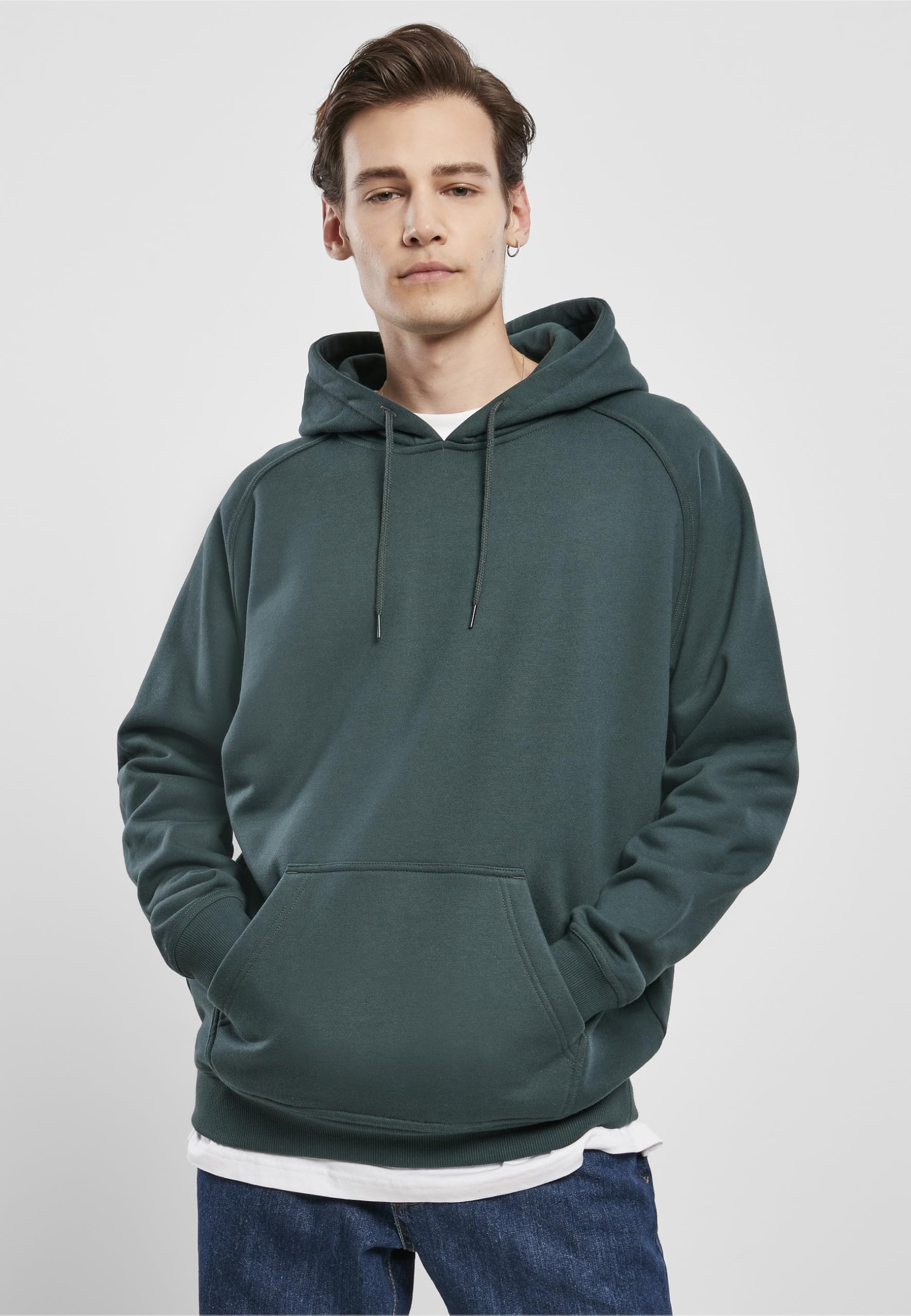 Urban Classics TB014-Blank Hoody 2-Pack, Felpa con Cappuccio Uomo, Bottlegreen, M