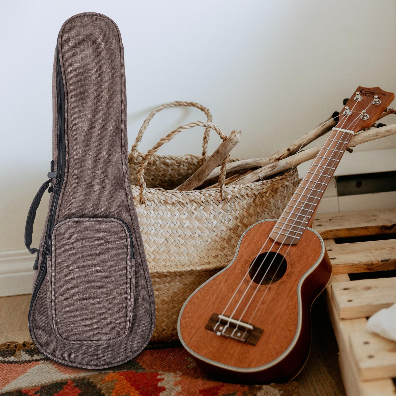 GALPADA Ukulelen Aufbewahrungstasche aus Nylon und Schwamm Langlebig und Formstabil für Ukulele Reisen und Tägliche Nutzung