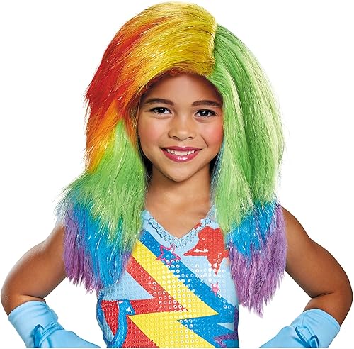 Peluca infantil de película Rainbow Dash