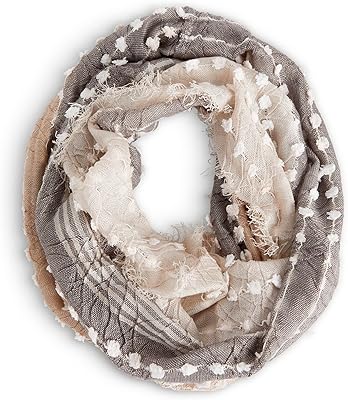 DEMDACO Your Journey 72 inch Textured Infinity Loop Scarf, Tan