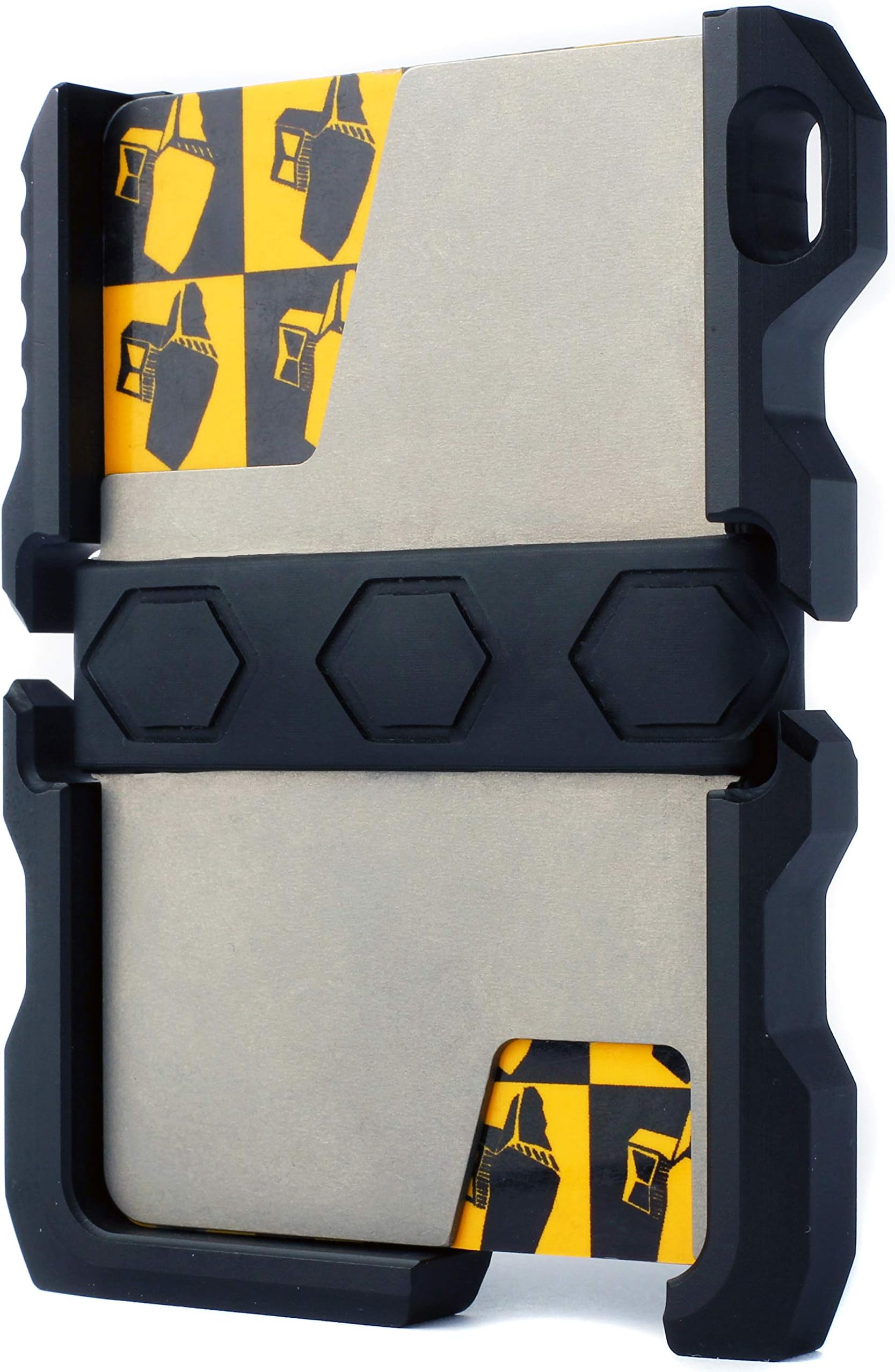 CaltiTactical EDC Minimalist Slim Wallet RFID Blocking - Men (Black), Black, S, Minimalist