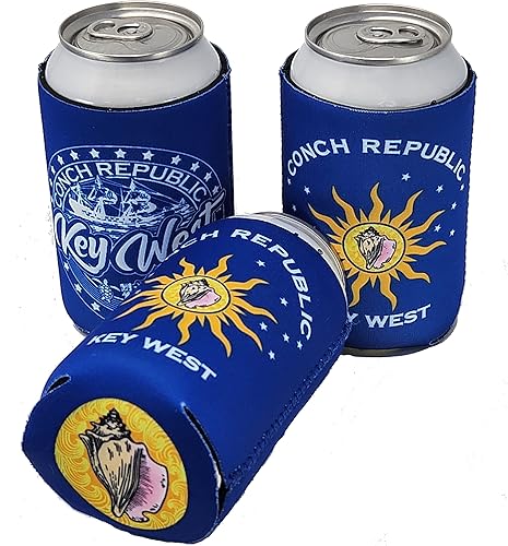Miniatura 2 de Aislante para latas y botellas, enfriadores Huggie (Conch Republic of Key West y los Cayos de Florida) (5)