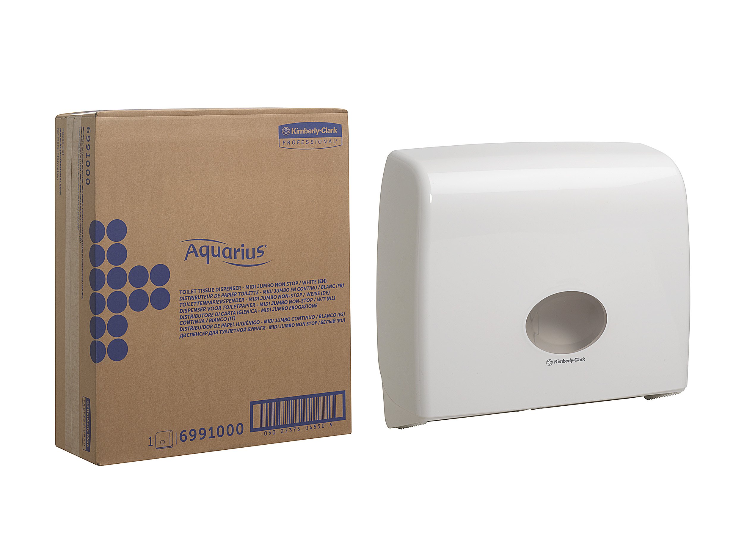 Aquarius, 6991, Jumbo Nonstop-Toilettenpapierspender, Weiß, 1 x 1 Spender