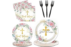 Religious Easter Tableware Set for 24 Guests