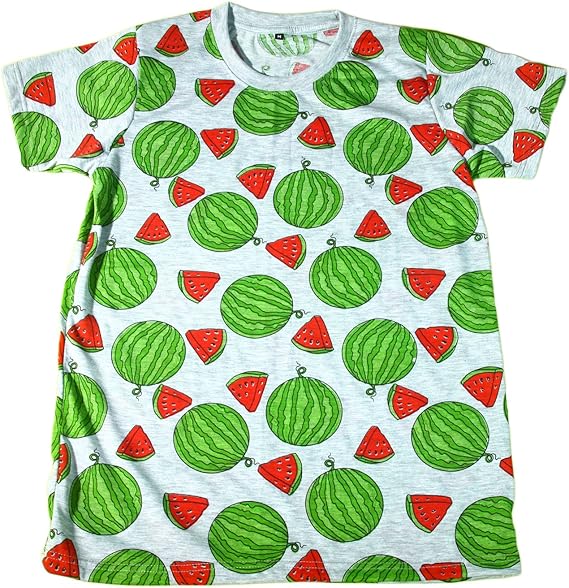 Amazon スイカ ドット柄 すいか フルーツ 原宿系 メンズtシャツ おもしろtシャツ 半袖 並行輸入品 Tシャツ カットソー 通販