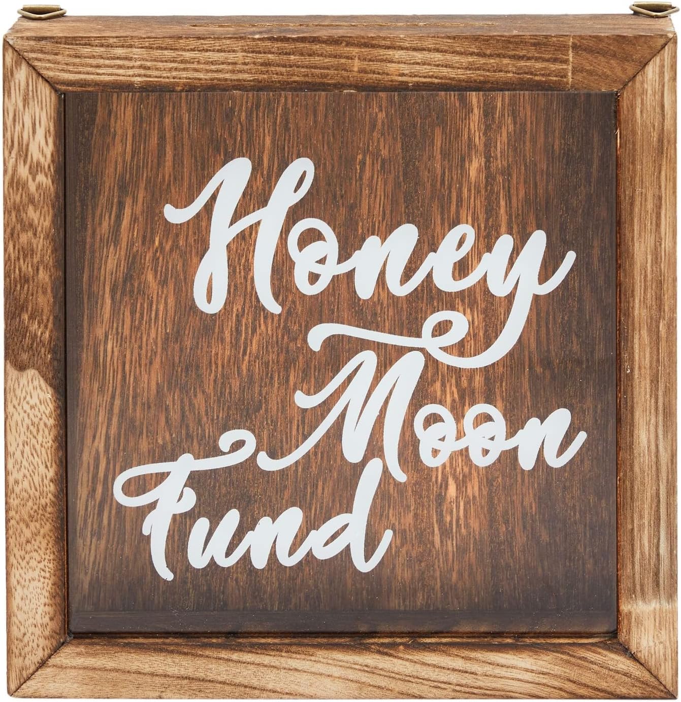 Wooden Vacation Fund Box, Travel Savings Piggy Bank for