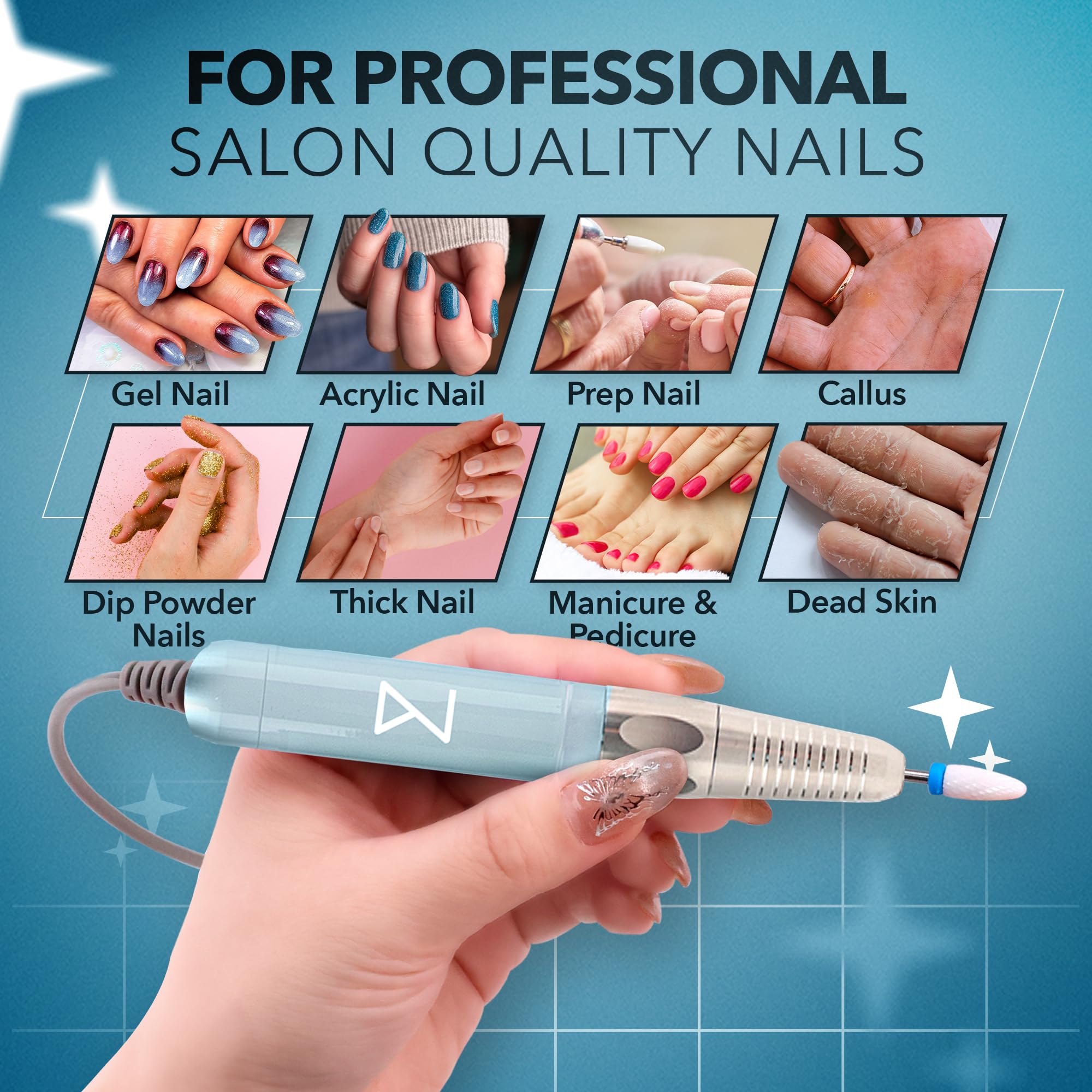 Amazon.com: M Max - Professional Nail Drill Machine - 2-in-1