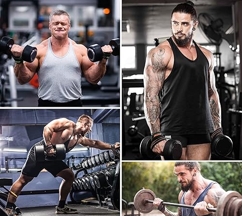 Miniatura 6 de RDX Correas de levantamiento de pesas Figura 8, correa antideslizante con puños para muñeca para entrenamiento de gimnasio, levantamiento de pesas,