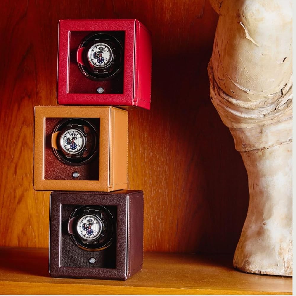 ウォッチワインダー　WOLF British Racing Double Watch Winder with Storage | WOLF
