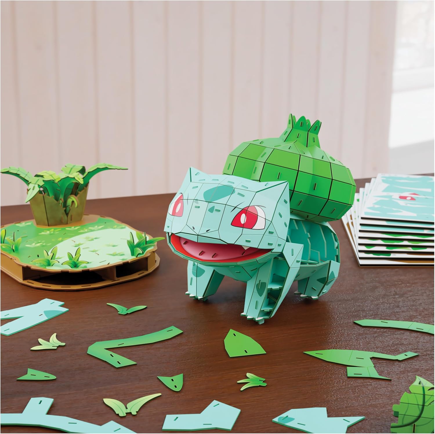 4D Build, Pokémon Bulbasaur 3D Model Kit, Pokémon Figure, Kanto First Partner Collection, Desk Décor, 195 Pieces, for Ages 12 & Up