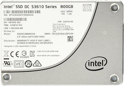 Intel DC S3610 | SSDSC2BX016T401 | 1.6TB SATA III 6Gb/s MLC 2.5" Enterprise Solid State Drive
