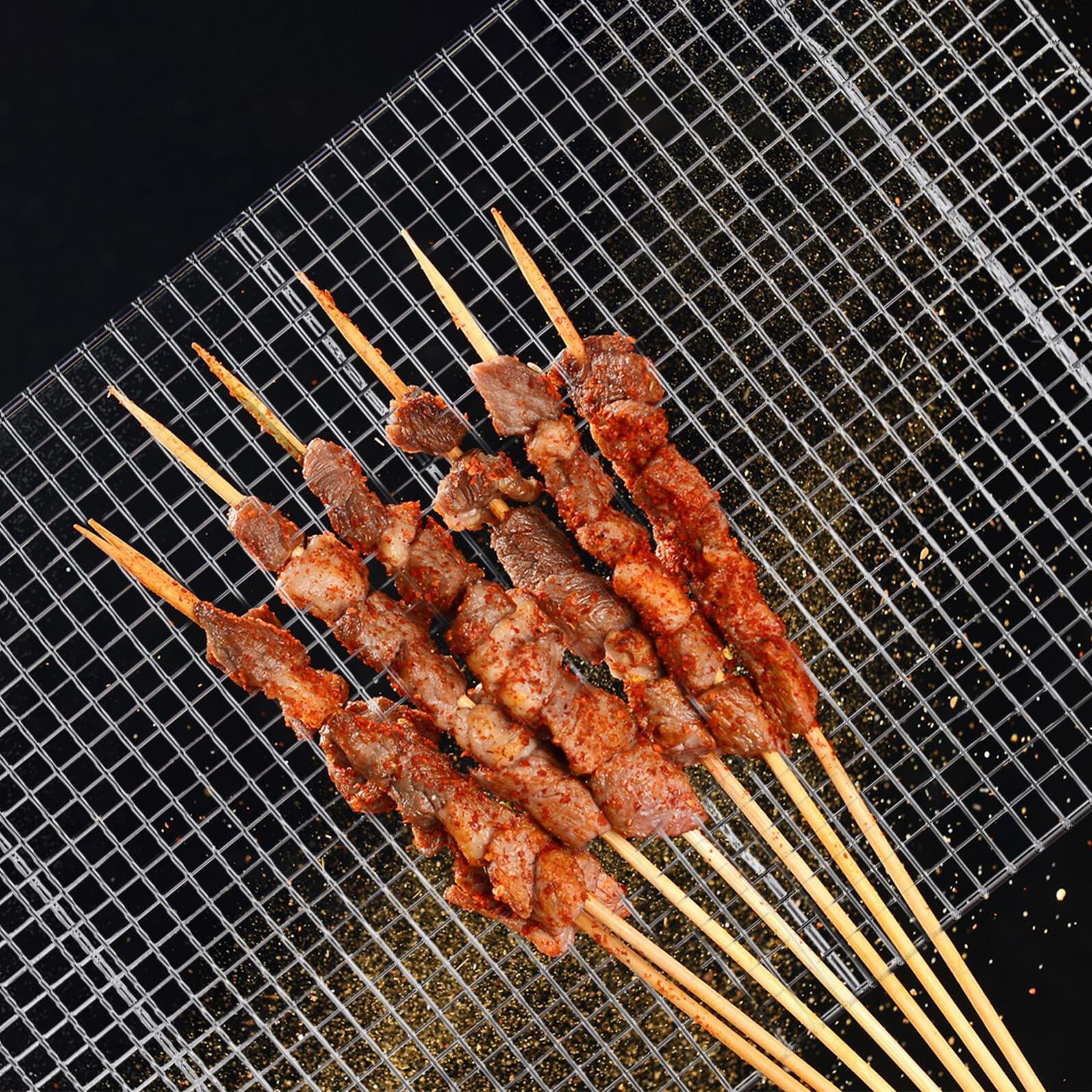 ibasenice Grill Kühlregal Drahtrost zum Kochen Backrost aus Edelstahl Kühlgitter für Brot und Kuchen Fettabtropfrost für Grillen Großes Fassungsvermögen Multifunktionales Kochrost zum Trockn