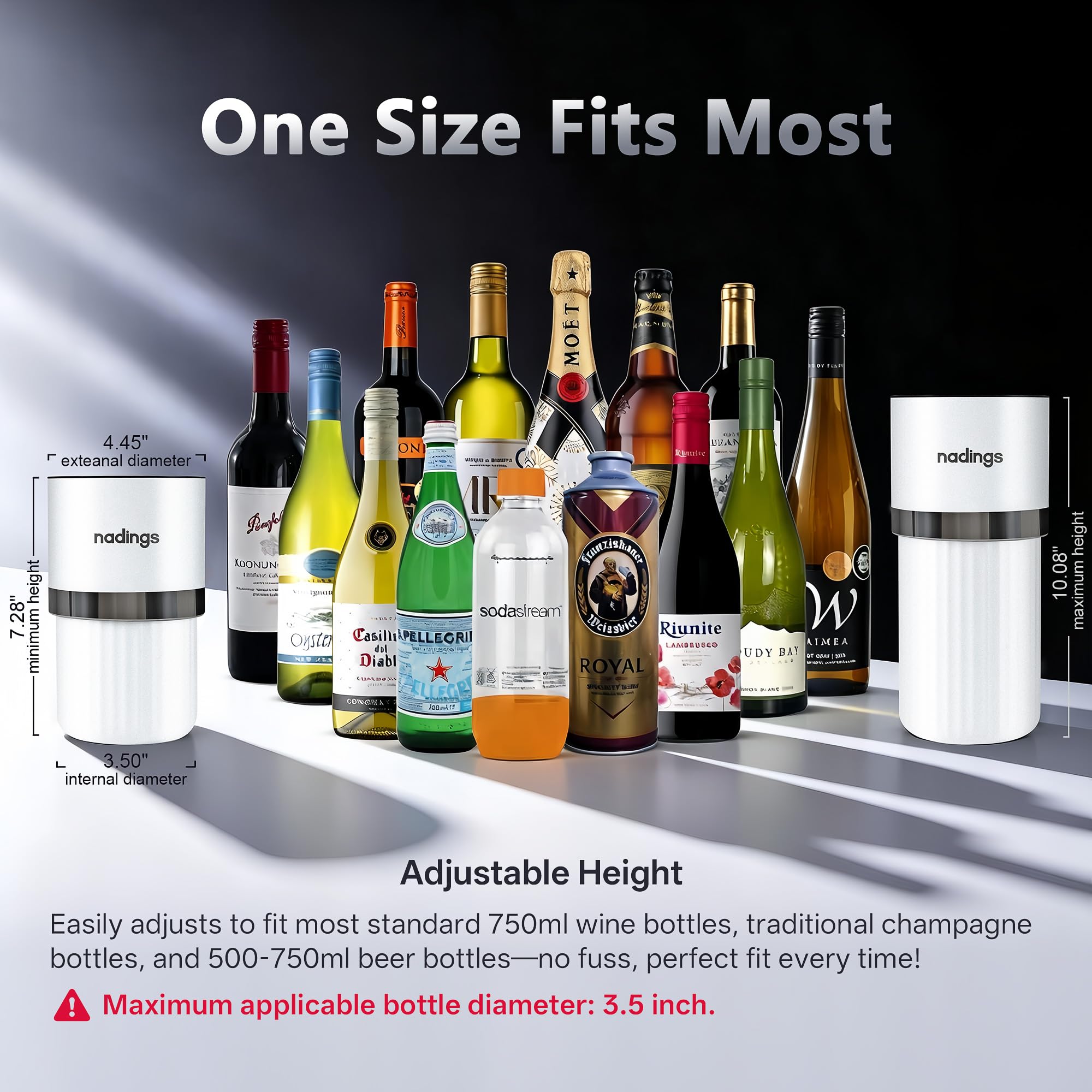 Iceless Wine Chiller, Keeps Cold 6+ Hours, Fits Most Wine Bottles — Amazon image 3