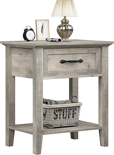 Miniatura 1 de coucheta Mesita de noche con estación de carga, mesa auxiliar con puertos USB y tomas, mesita de noche para espacios grandes, mesitas de noche con