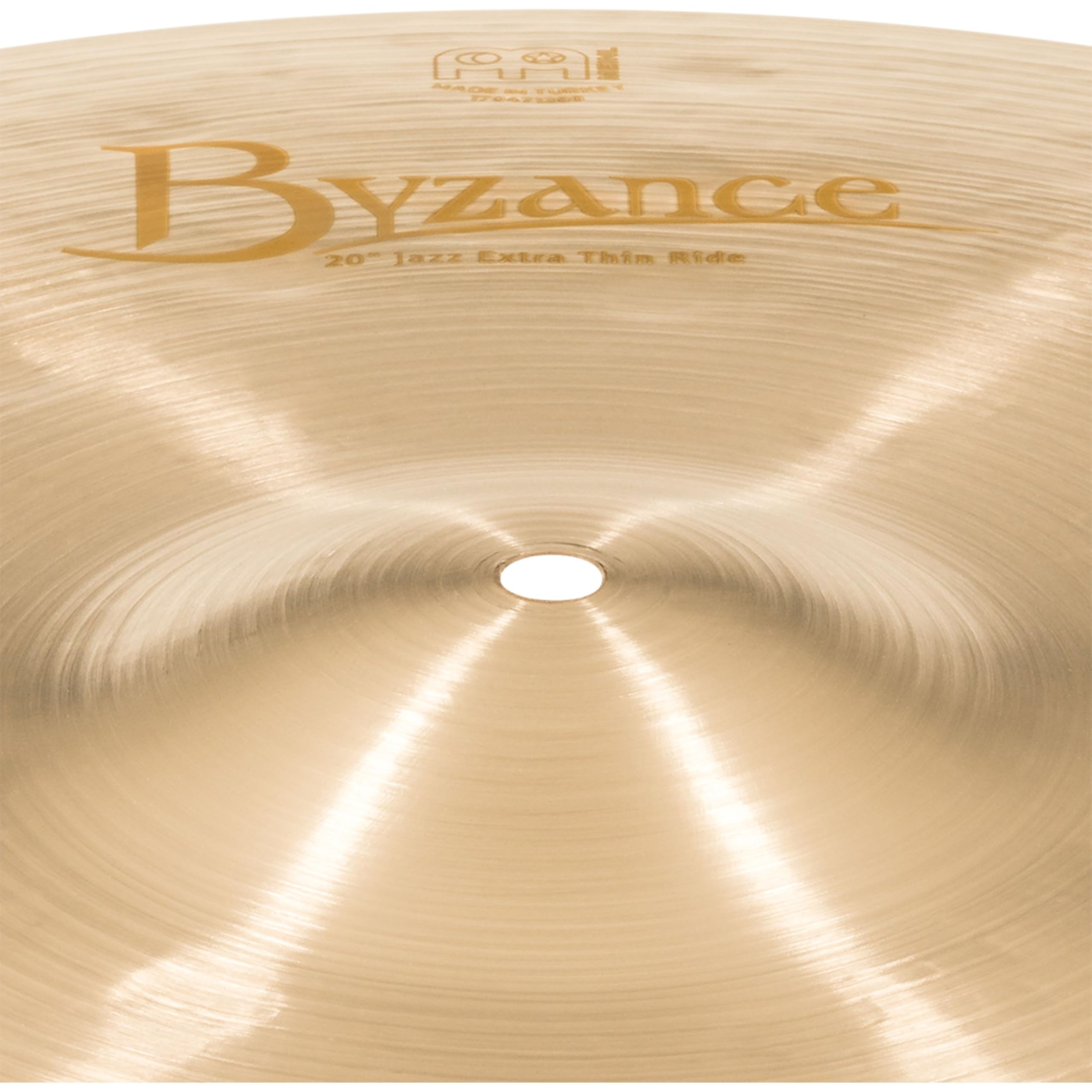 Meinl Cymbals Byzance Jazz Cymbale Ride Extra Thin 20 pouces (50,80cm) pour Batterie – Bronze B20, Finition Traditionnelle (B20JETR)