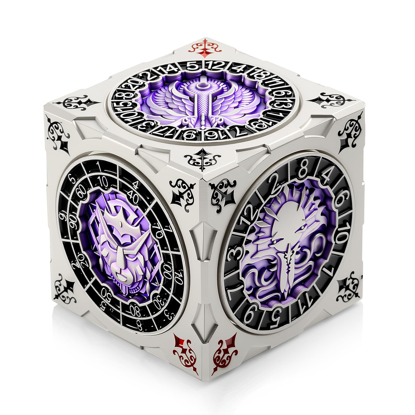 DNDND Multi-Functional Spinner Dice Cube for DND, Iconic Monster Themed Collector's Gift for D&D