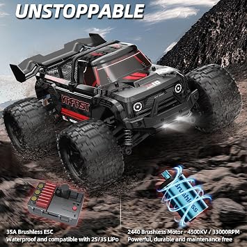 1/14 Brushless RC Cars, 4X4 Off-Road RC Truck for Adults, Max 55-70 km/h