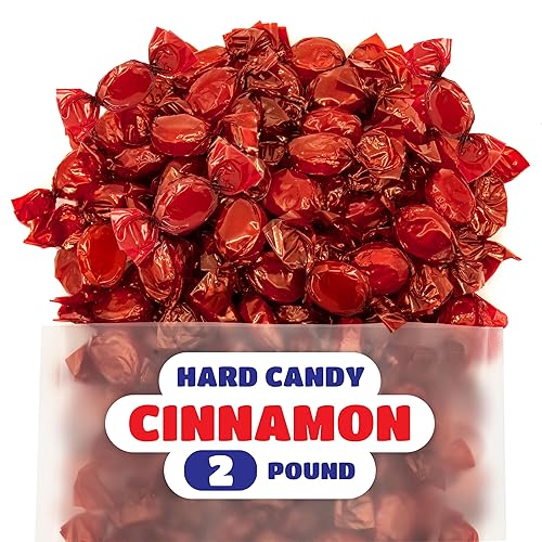Miniatura 3 de Caramelo duro sabor canela – Paquete a granel de 2 libras (alrededor de 180 unidades) – Dulces antiguos envueltos individualmente