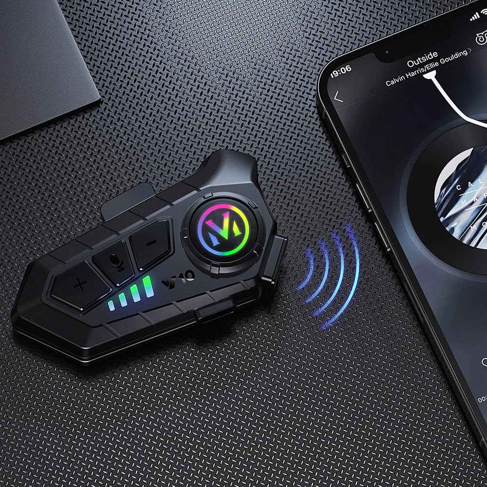 motocyklowy interkom kask zestaw słuchawkowy Bluetooth asystent głosowy obsługa podwójnej redukcji szumów połączenia w wysokiej rozdzielczości słuchanie muzyki i nawigacja