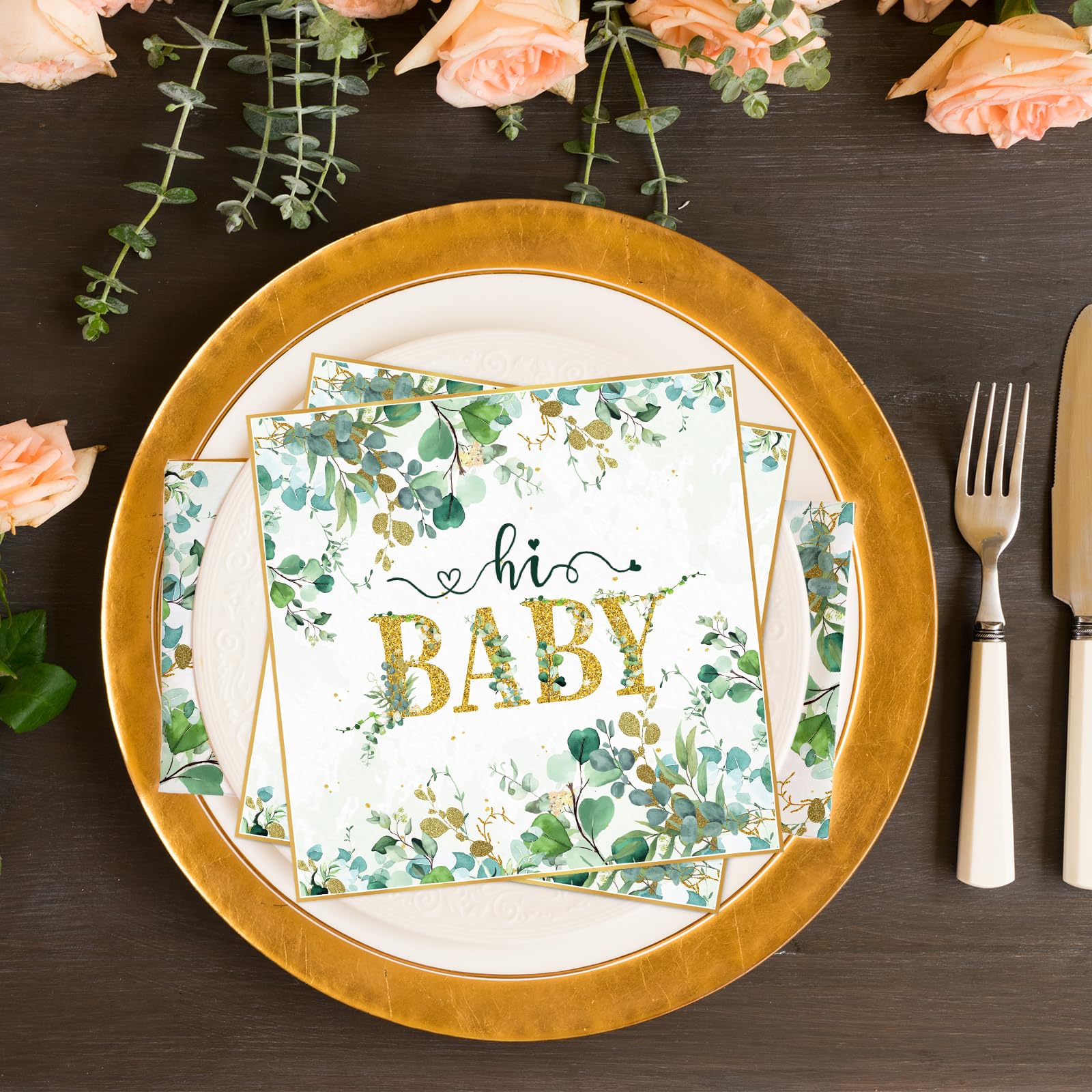 Decoración Baby Shower Verde Salvia, Tema Eucalipto | Meses sin interés