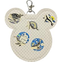 2 Pack Portable Pin Display Keychain Mouse Ear Pin Trading Display for Bags Backpack Park Trading Collection