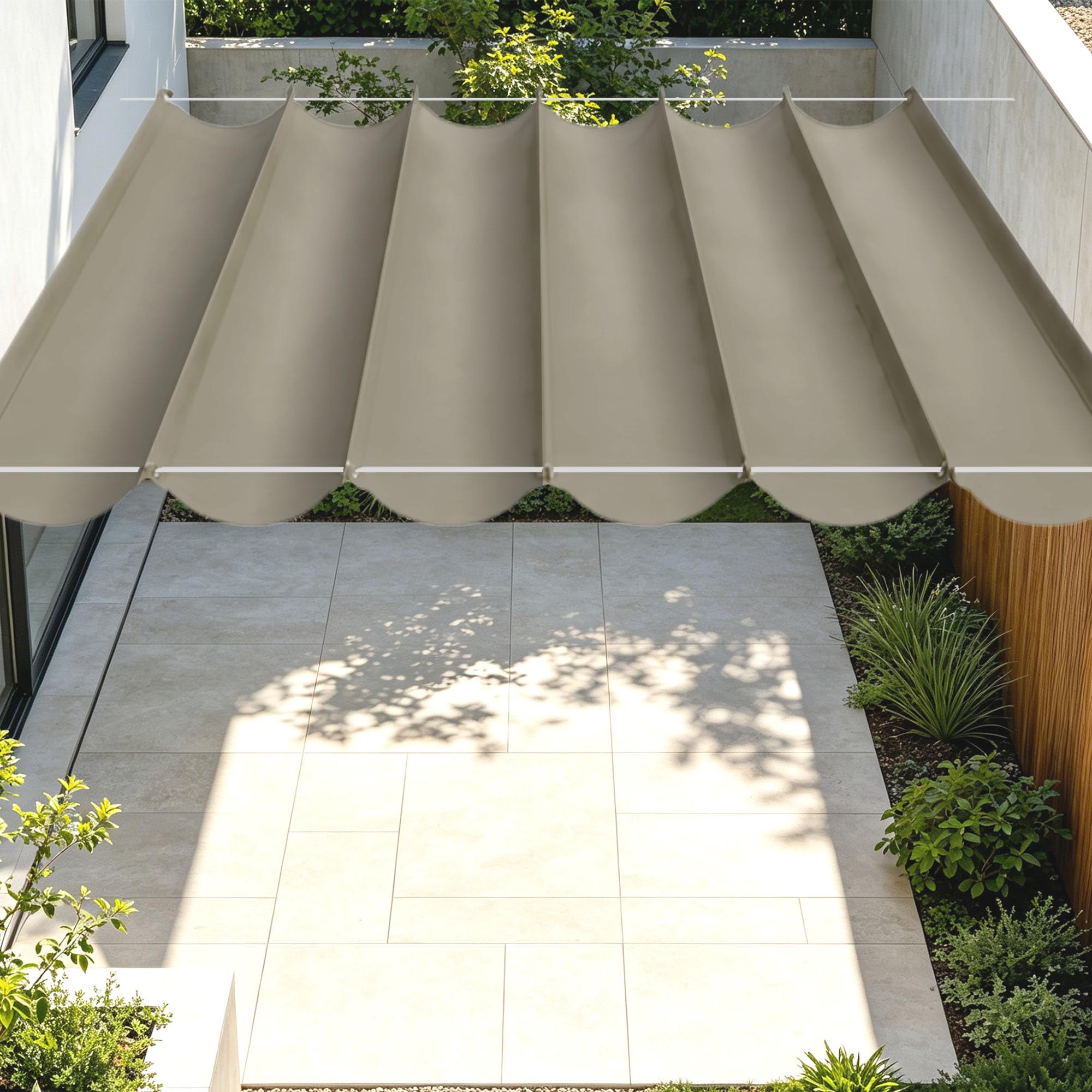 Voile d'ombrage haute résistance 150 x 220 cm avec œillets et cordons