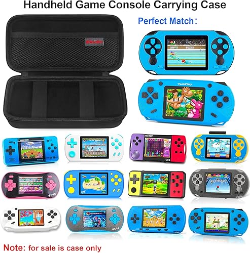 Vista 2 de Elonbo Funda de transporte compatible con WELLST·G juego de mano para niños, 220 videojuegos retro precargados, bolsa de almacenamiento portátil