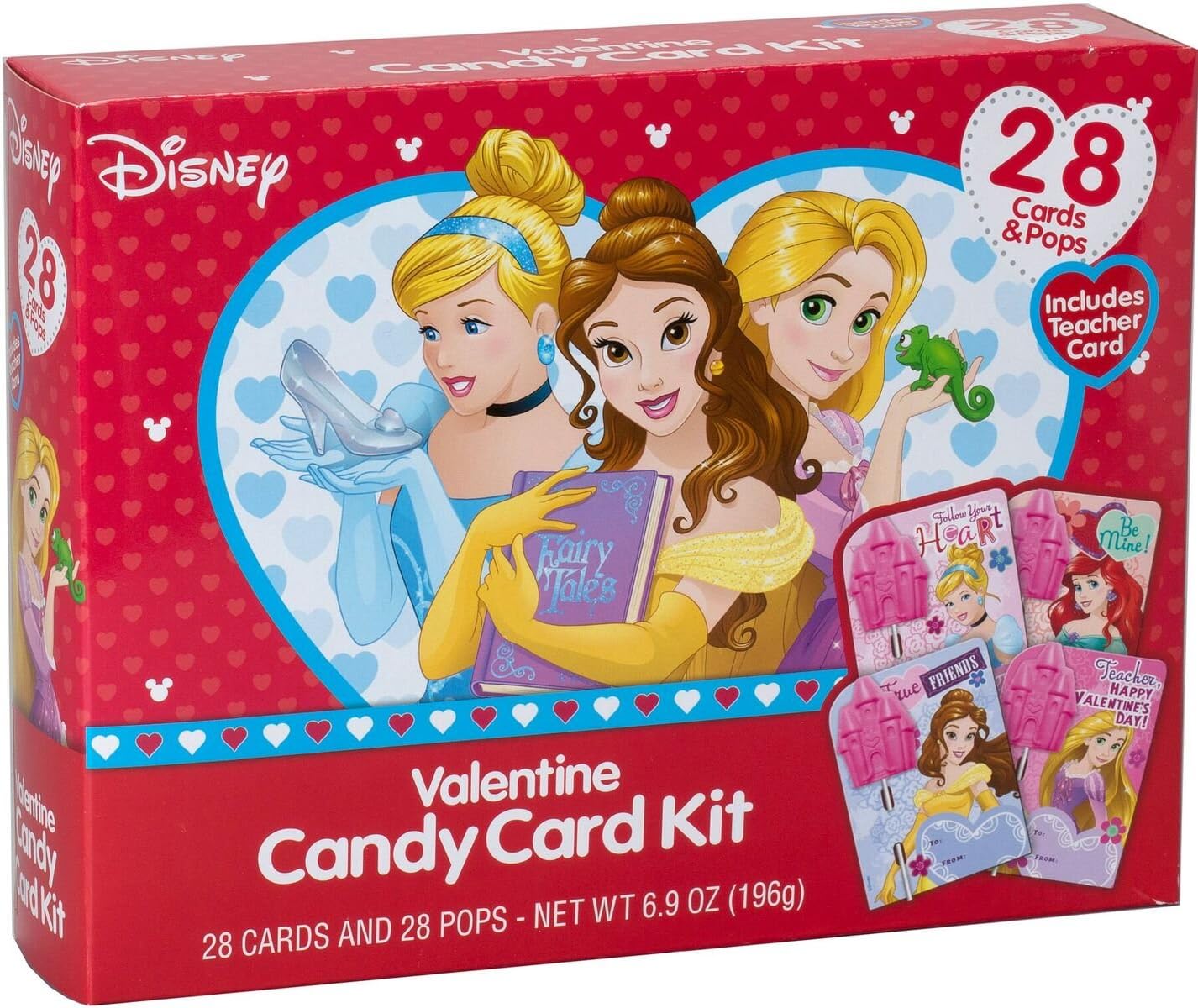Frankford, Princess Valentine Candy Card Kit, 28 Count, 6.9 Ounce