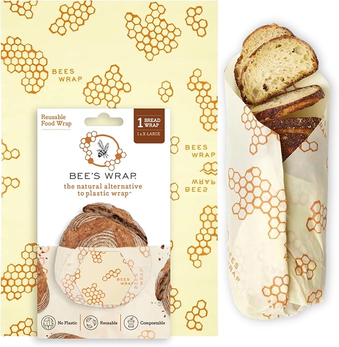 Bee's Wrap Beeswax Wraps for Bread - Beeswax Bread Wrap