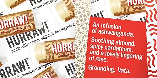 Miniatura 5 de Hurraw! Pitta (coco, menta, hierba de limón), kapha (pomelo, jengibre, eucalipto), bálsamos labiales Vata (almendra, rosa cardamón) paquete de 3