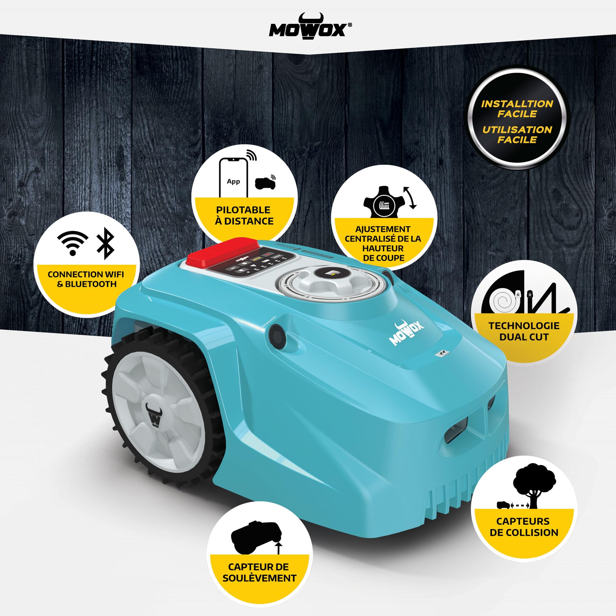 Mowox RM 900 WIU-SC - Robot Tondeuse Mowox 28V/4 — vue 3