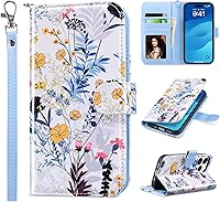 Vista 19 de ULAK Funda tipo cartera compatible con iPhone 15 Pro Max con soporte para tarjetas, diseño de piel sintética con función atril [bloqueo RFID]