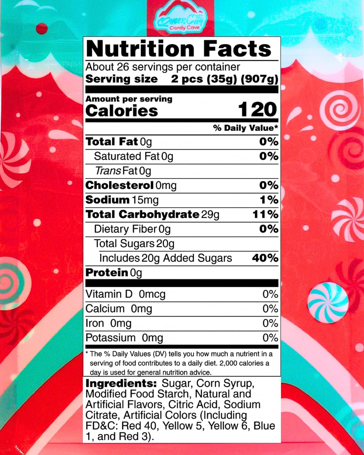 Assorted Giant Gum Drops Candy Fruit Flavor - Bulk Cherry, Lemon, Lime, Licorice, and Orange Giant Gumdrops Candy (2 Pound)