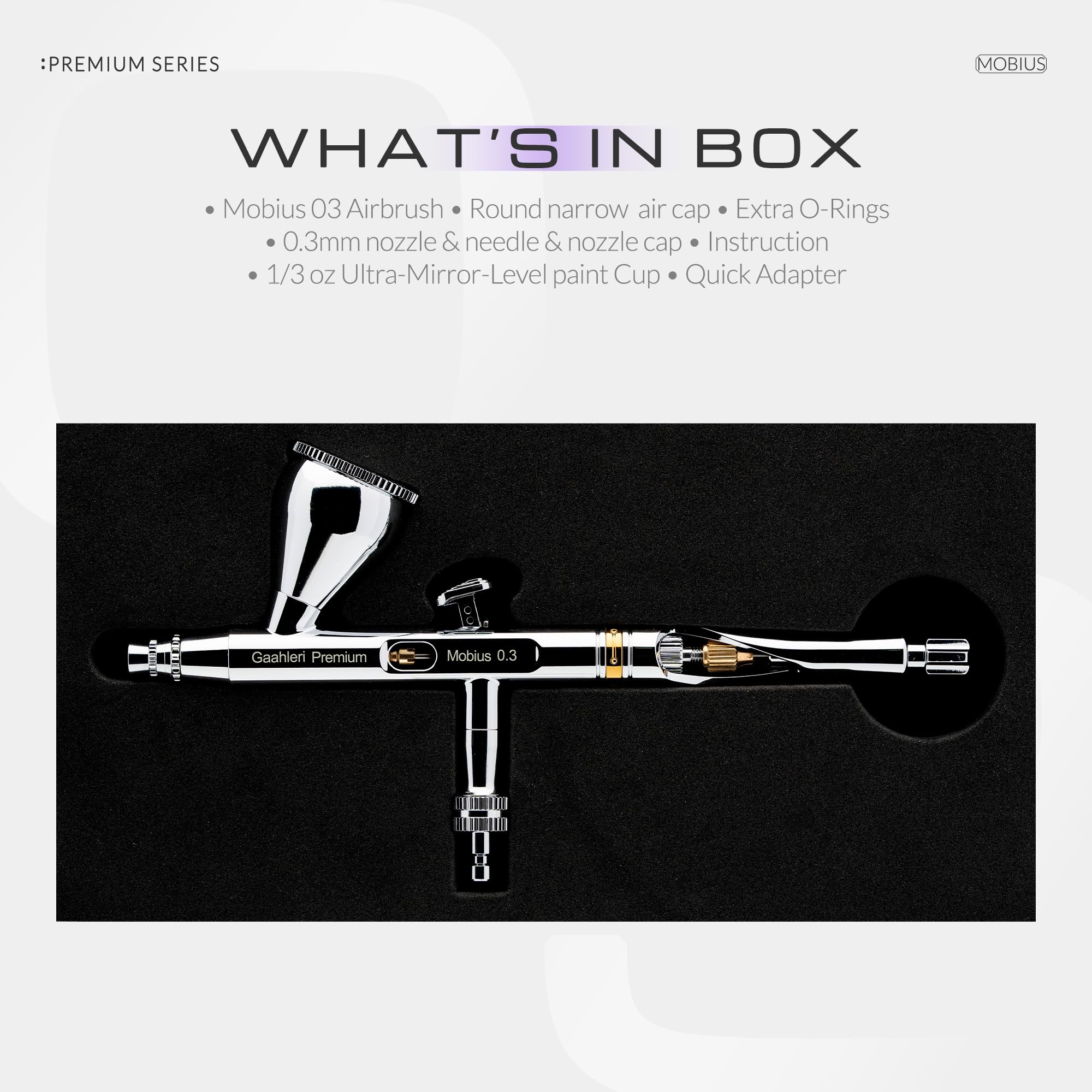 Gaahleri Airbrush Premium Series GHPM-Mobius 0,3 mm