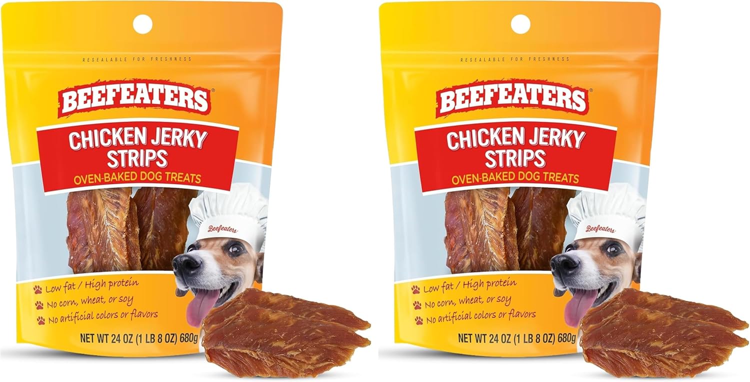 Beefeaters Chicken Jerky Strips, 24oz, 1 Count (Pack of 2)