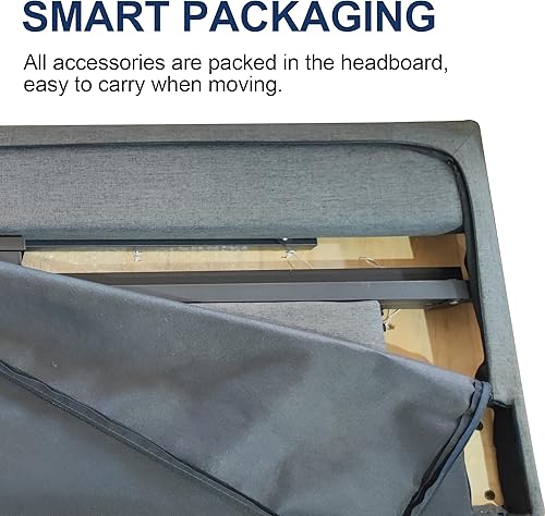 Miniatura 4 de Base de cama de plataforma tamaño Queen con cabecera tapizada de terciopelo, diseño copetudo, no necesita somier, color rosa