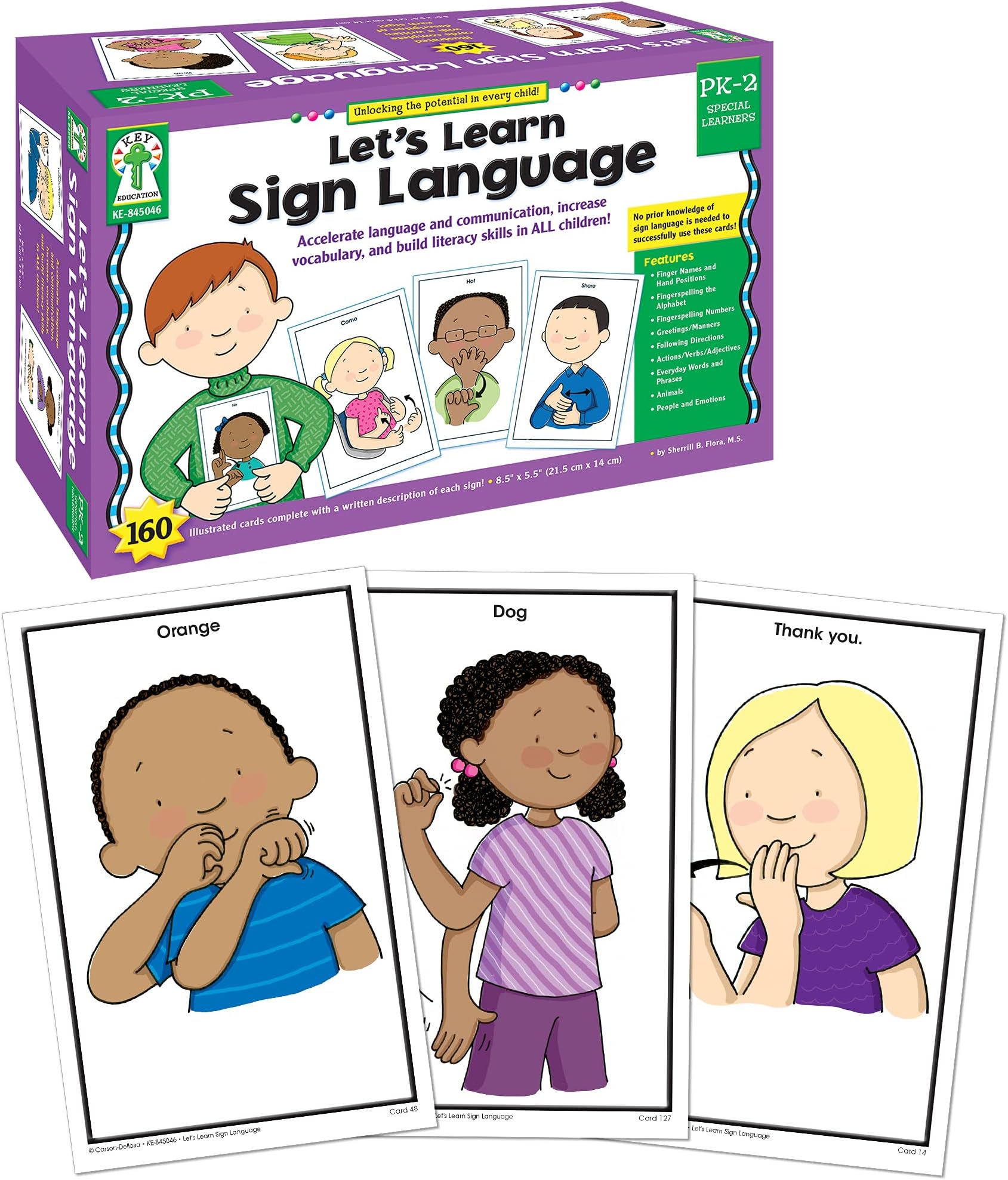 Carson Dellosa Key Education Let's Learn Sign Language Workbook