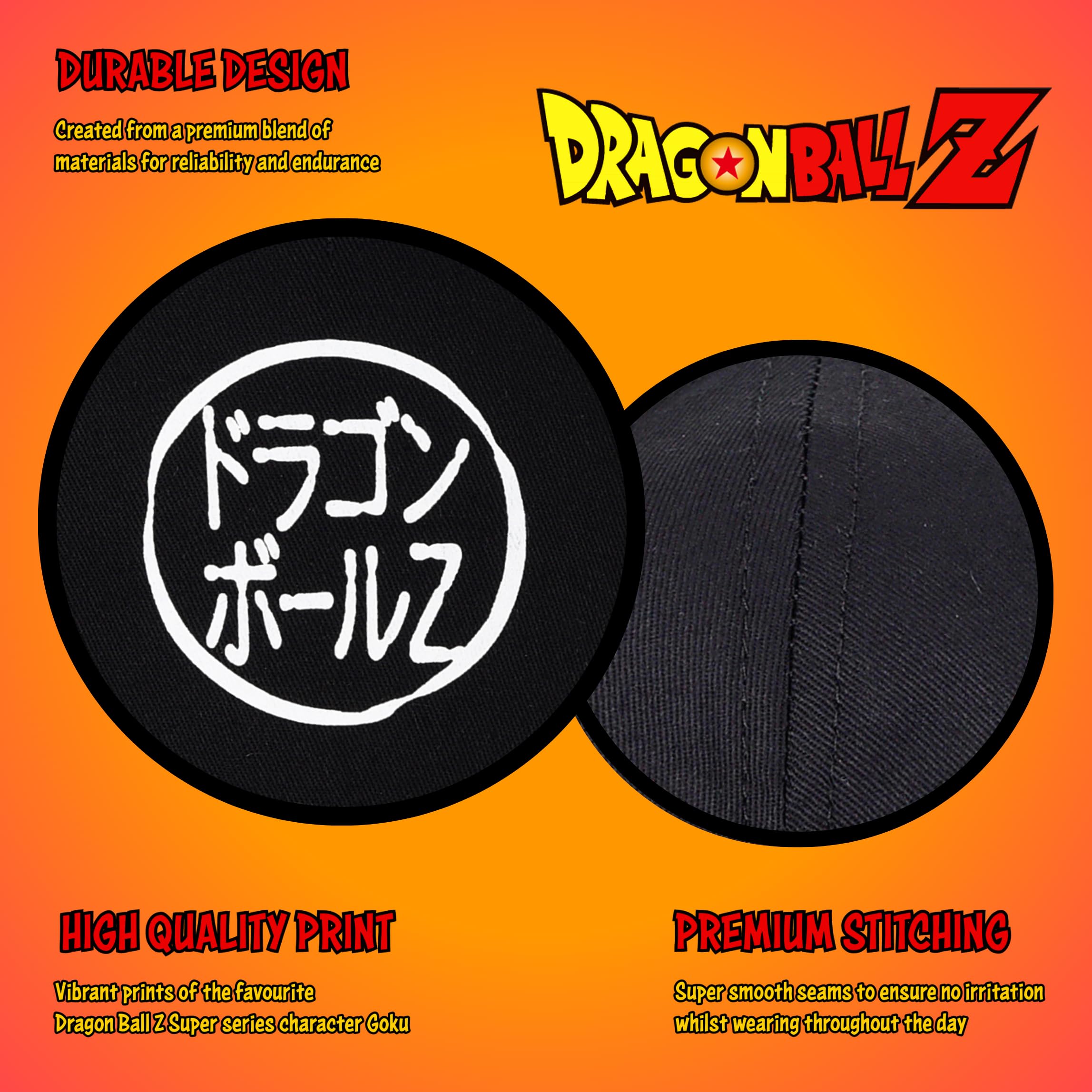 Dragon Ball Z Gorro para Niños, Clasica Gorra de Beisbol, Gorra Shenron y Goku, Regalo para Niños y Adolescentes
