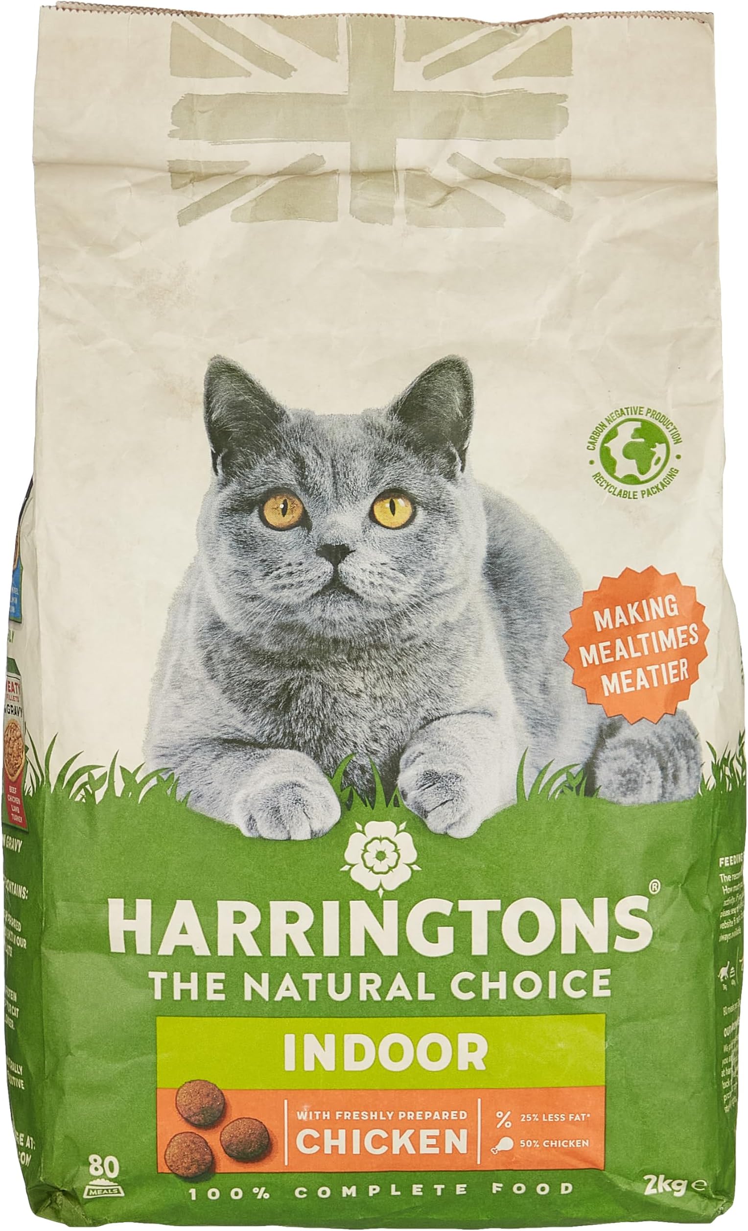 Inspired Harringtons Cat Dry Indoor Chicken 2kg