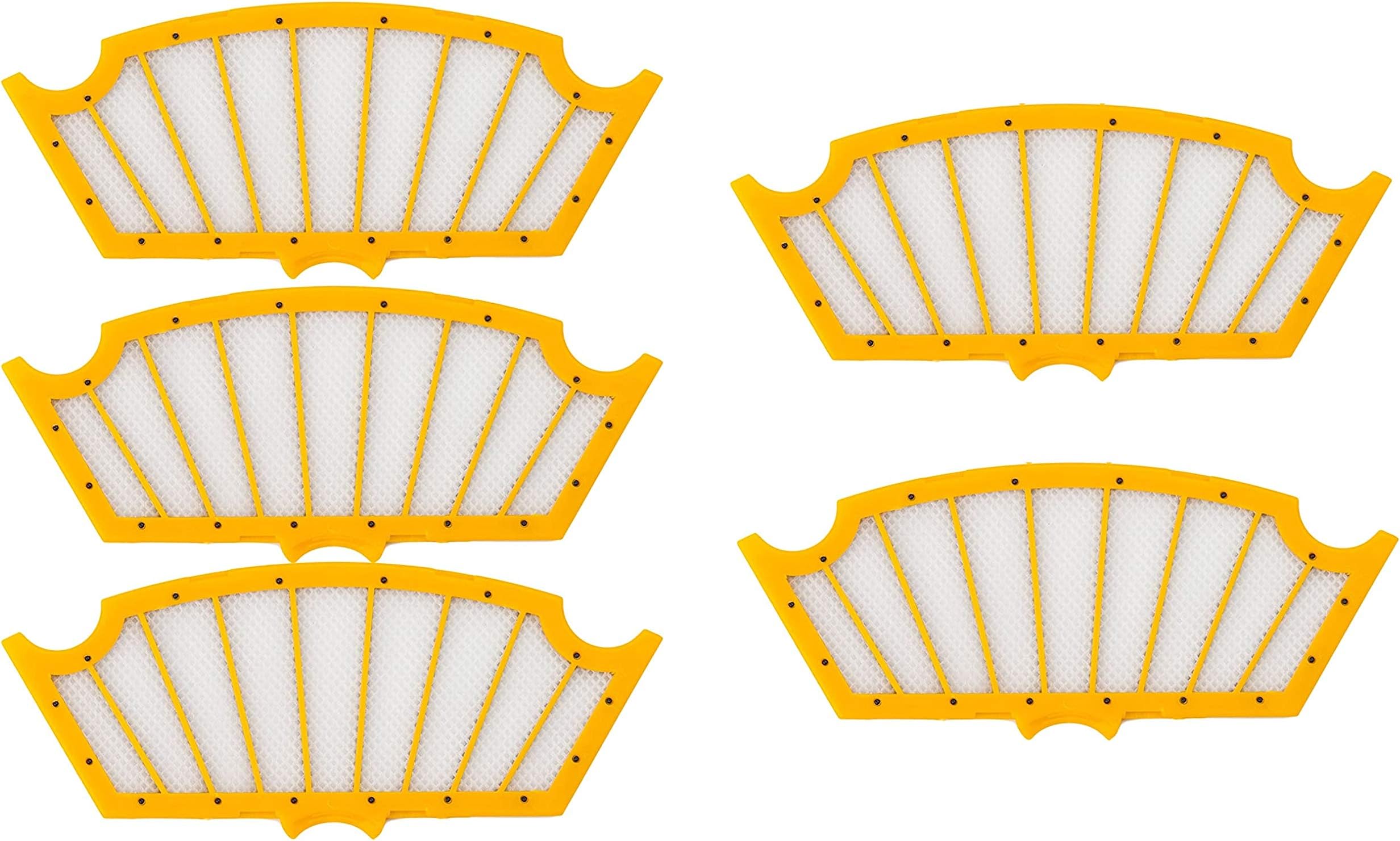 ANBOO 5-PACK Air Filter for iRobot 81502 Fits ROOMBA 510 530 535 540 550 560 570 580 610 630 660 562 581 582 511 531 532 533 536 537 545 551 561 563 564 571 577 578 585 611 Part